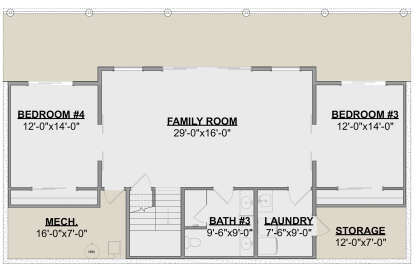 Basement for House Plan #1462-00075