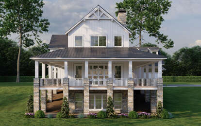 Modern Farmhouse House Plan #8318-00370 Elevation Photo