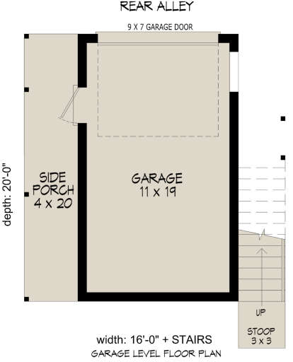 Garage Floor for House Plan #940-00912