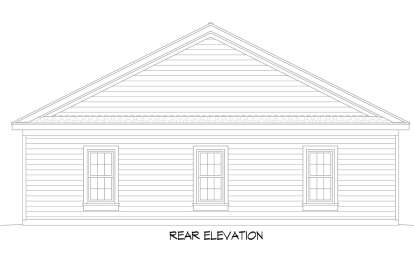 Cabin House Plan #940-00914 Elevation Photo