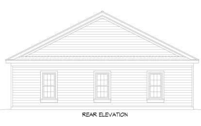 Cabin House Plan #940-00914 Elevation Photo