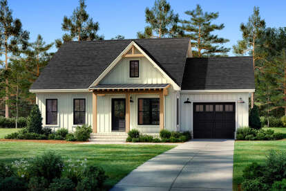 Modern Farmhouse House Plan #041-00344 Elevation Photo