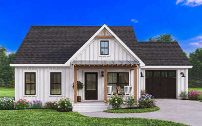 Modern Farmhouse House Plan #041-00344 Elevation Photo