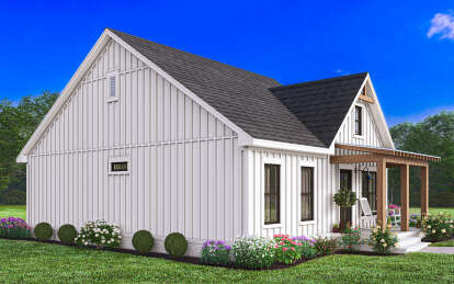 Modern Farmhouse House Plan #041-00344 Elevation Photo