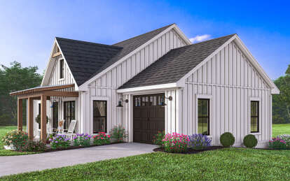 Modern Farmhouse House Plan #041-00344 Elevation Photo