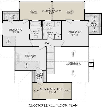Second Floor for House Plan #940-00916