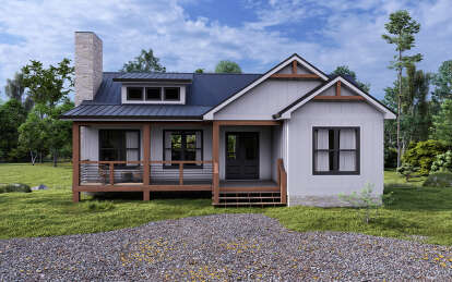 Modern Farmhouse House Plan #7174-00018 Elevation Photo