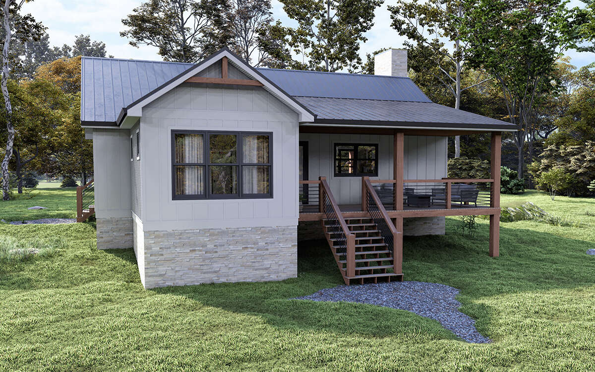 Modern Farmhouse House Plan #7174-00018 Elevation Photo