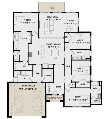 Main Floor  for House Plan #9185-00003