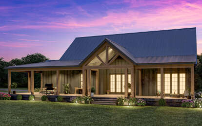 Modern Farmhouse House Plan #009-00382 Elevation Photo