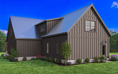 Modern Farmhouse House Plan #009-00382 Elevation Photo
