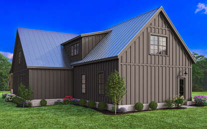 Modern Farmhouse House Plan #009-00382 Elevation Photo