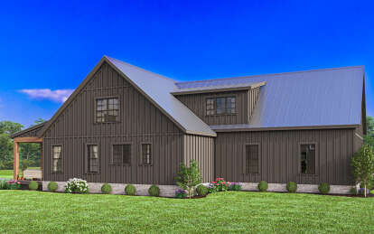 Modern Farmhouse House Plan #009-00382 Elevation Photo