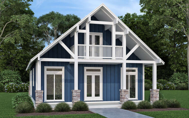 House Plan House Plan #29979 Angled Front Elevation