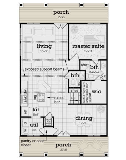 Main Floor  for House Plan #048-00299