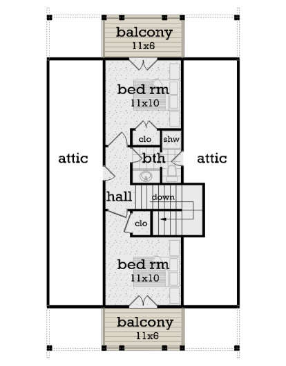 Second Floor for House Plan #048-00299