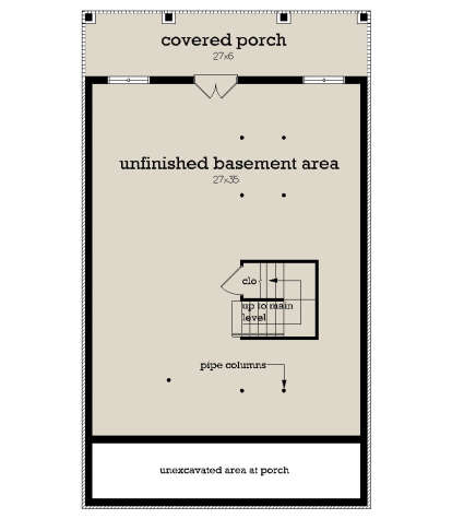 Basement for House Plan #048-00299