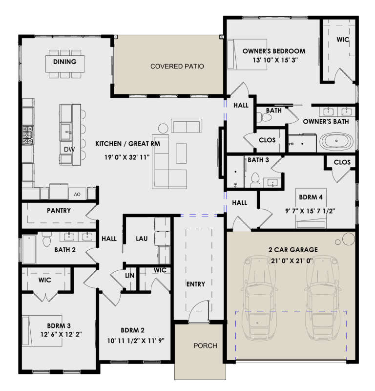 House Plan House Plan #29981 Drawing 1