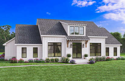 Modern Transitional House Plan #041-00345 Elevation Photo