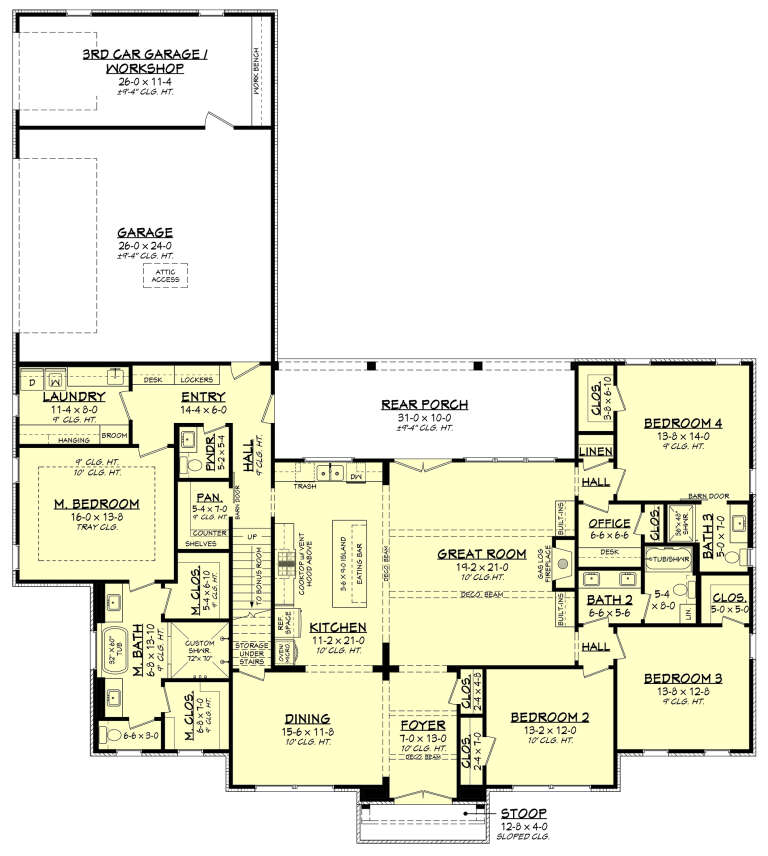House Plan House Plan #29982 Drawing 1