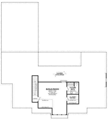 Bonus Room for House Plan #041-00345