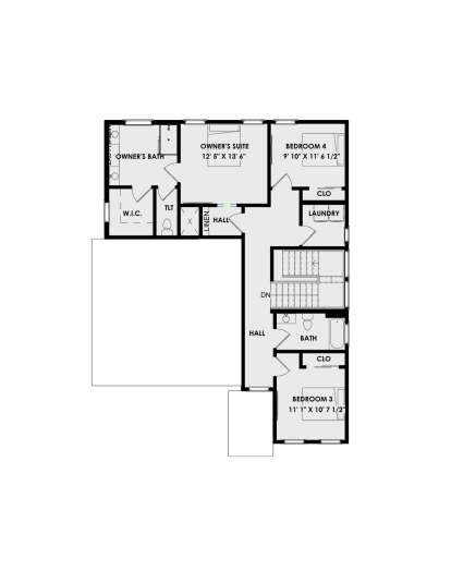 Second Floor for House Plan #9185-00006