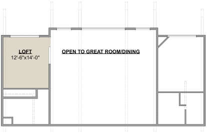 Optional Loft for House Plan #1462-00078