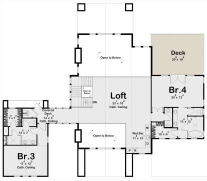Second Floor for House Plan #963-00857