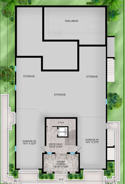 First Floor for House Plan #207-00123