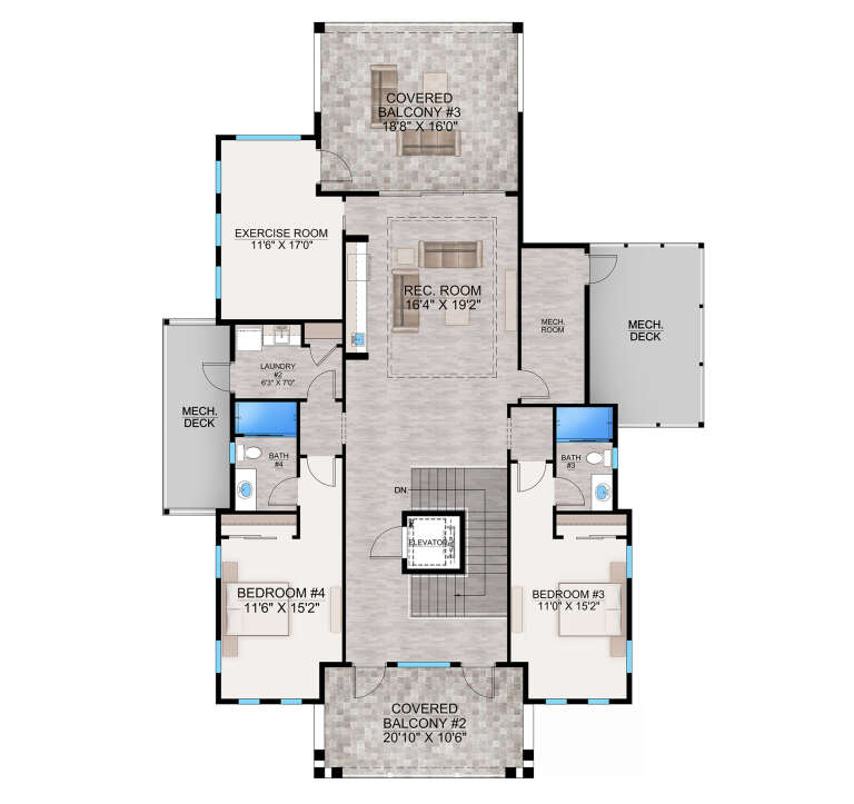 House Plan House Plan #29988 Drawing 3