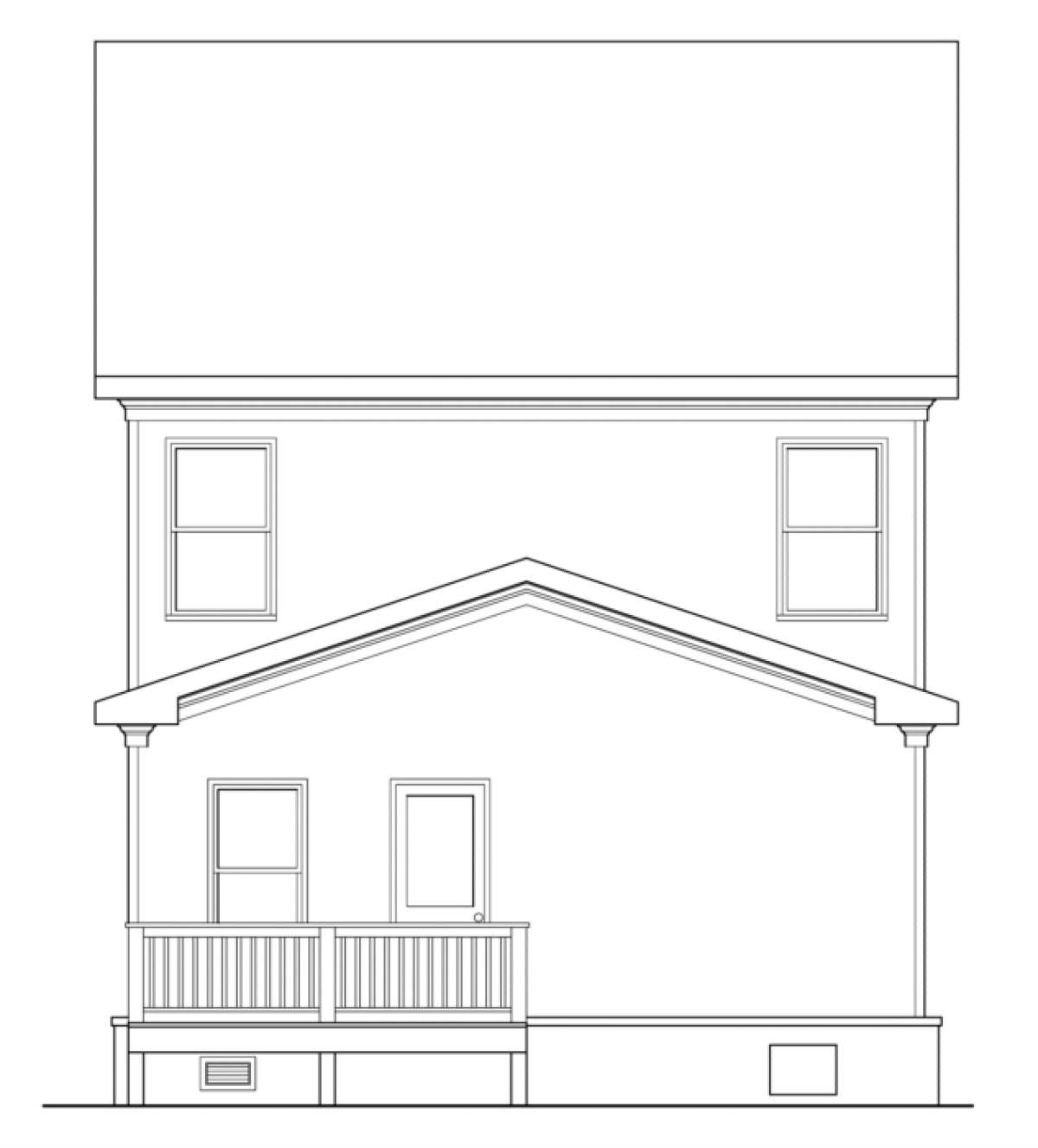 Cottage House Plan #009-00137 Elevation Photo