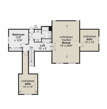 Second Floor for House Plan #035-01073