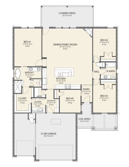 Main Floor for House Plan #677-00025