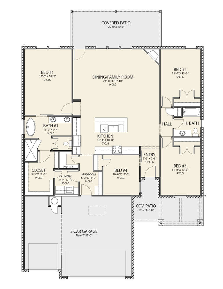House Plan House Plan #29992 Drawing 1