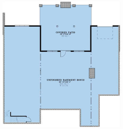 Basement for House Plan #8318-00373