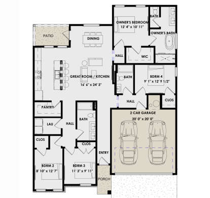 Main Floor for House Plan #9185-00008