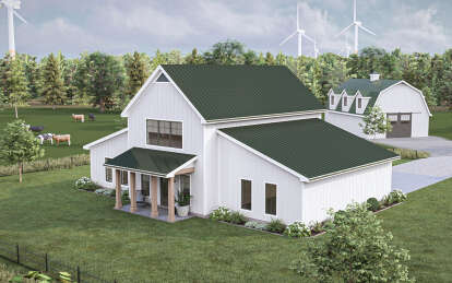 Barn House Plan #963-00858 Elevation Photo