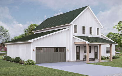 Barn House Plan #963-00858 Elevation Photo