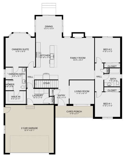 Main Floor for House Plan #2802-00257