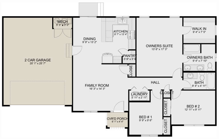 House Plan House Plan #29997 Drawing 1