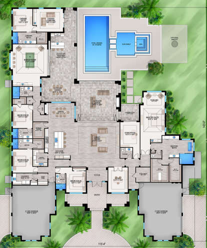 Main Floor for House Plan #207-00124