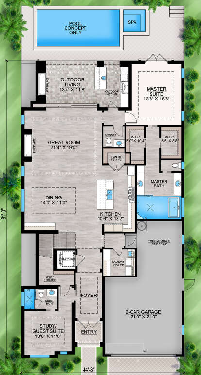 Main Floor for House Plan #207-00125