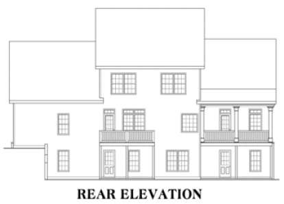 Country House Plan #009-00013 Elevation Photo