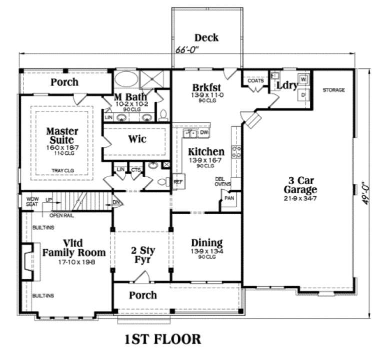 House Plan House Plan #30 Drawing 1