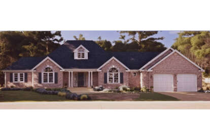 European House Plan #033-00073 Elevation Photo