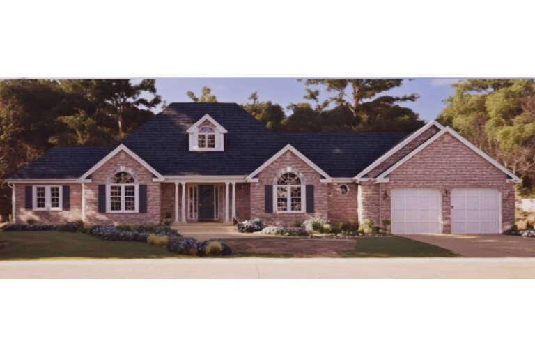 European House Plan #033-00073 Elevation Photo