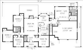 Main Floor for House Plan #033-00073