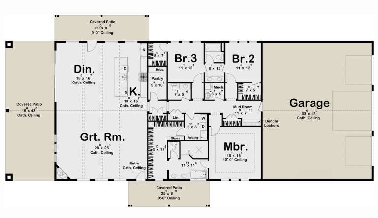 House Plan House Plan #30000 Drawing 1