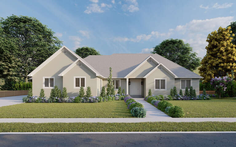 House Plan House Plan #30001 Front Elevation 