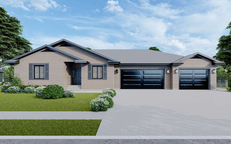 House Plan House Plan #30002 Front Elevation 